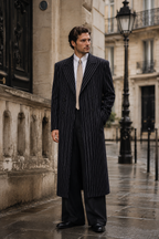 1920s Pinstripe Overcoat for Men