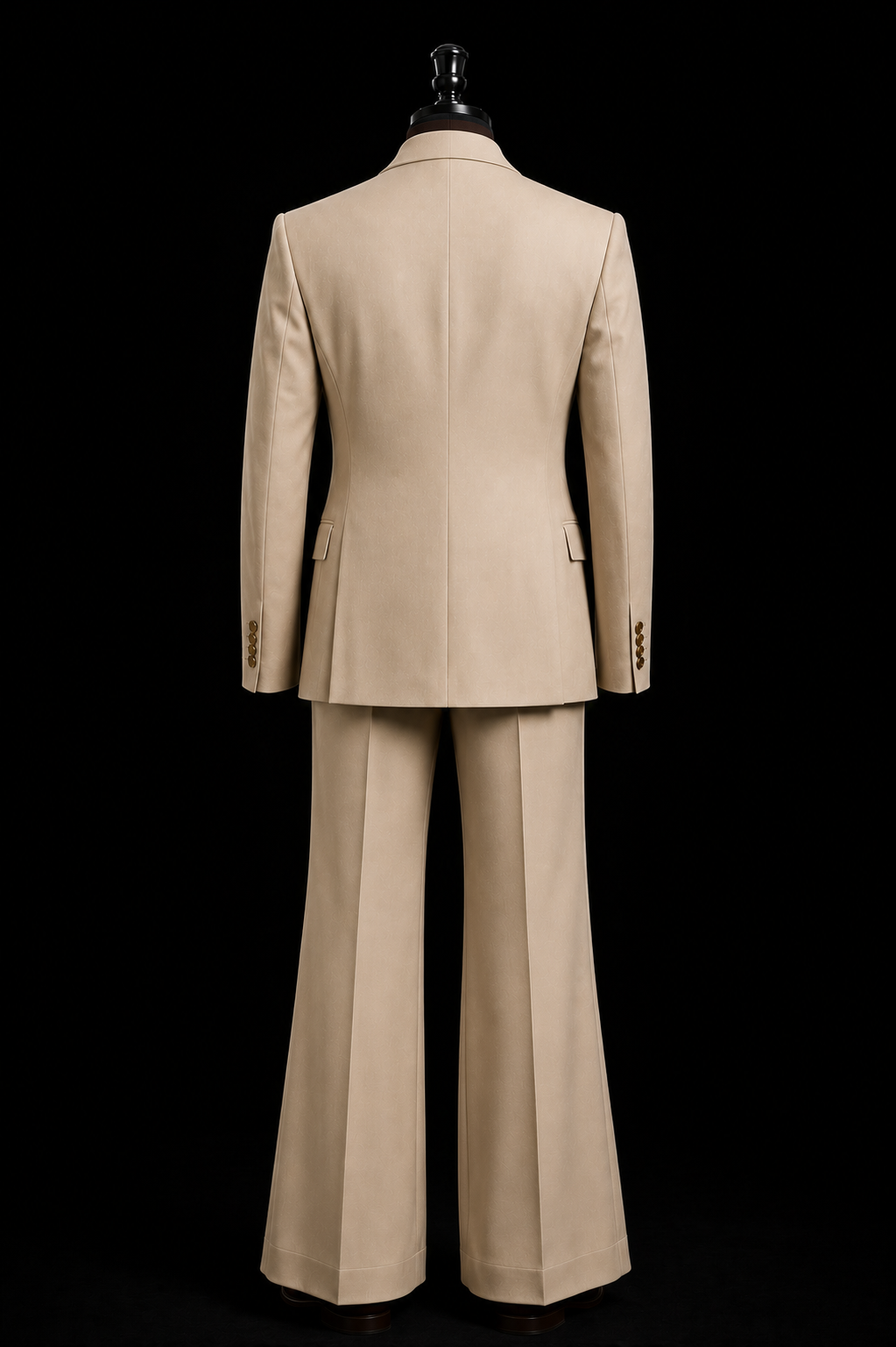 Men’s Cream Vintage Suit - Styled With Rich Brown Shirt