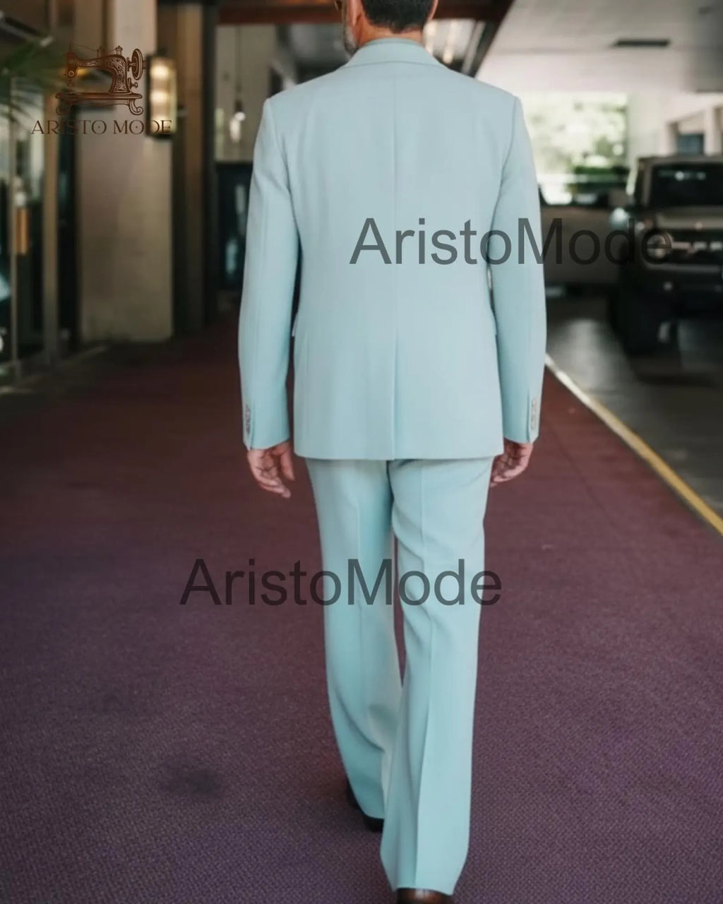 Powder Blue Men’s Suit