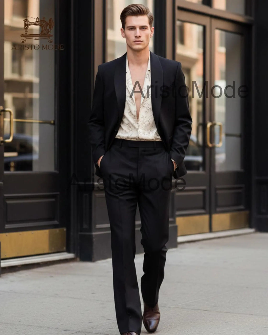 Black Men’s Tailored Suit