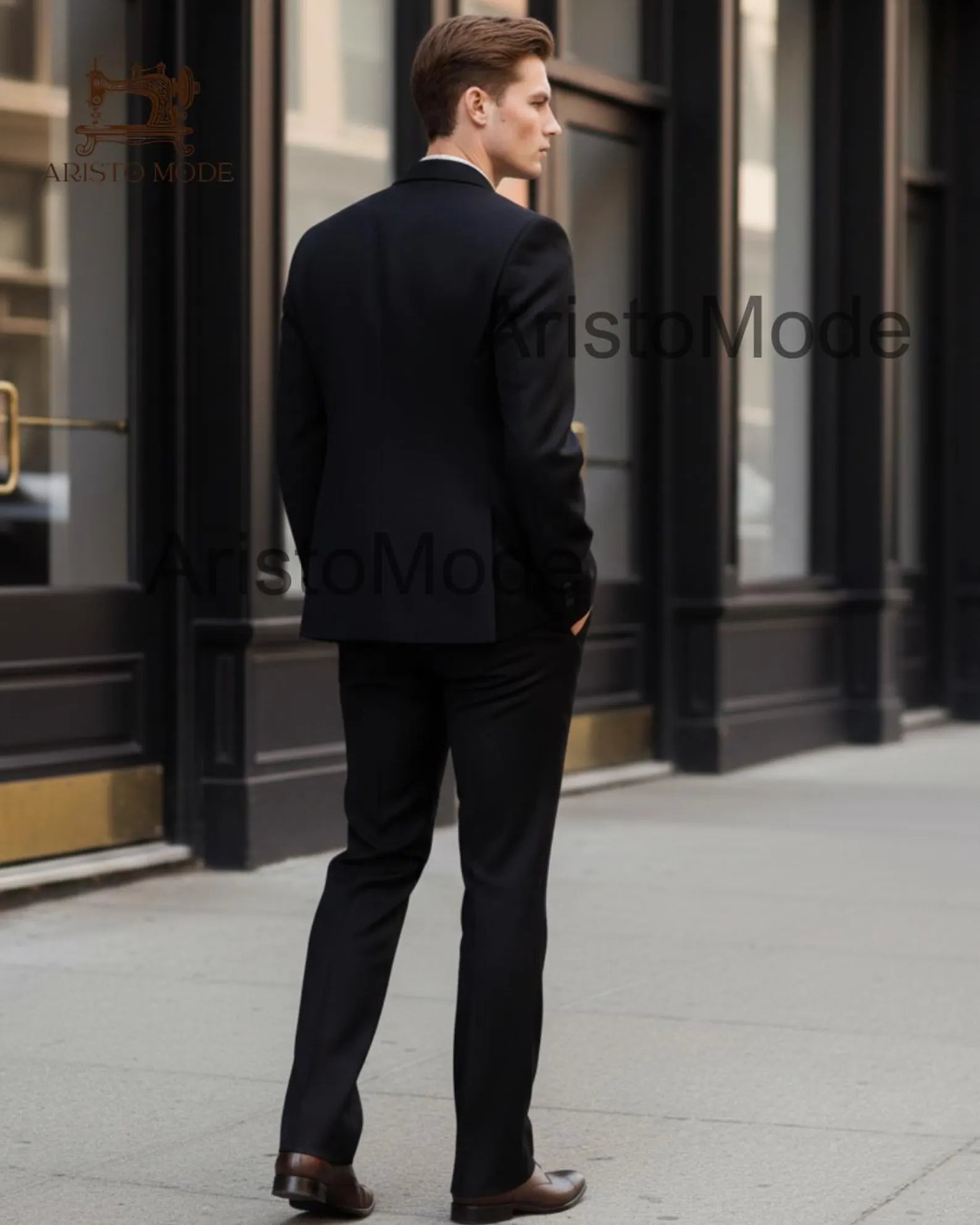 Black Men’s Tailored Suit
