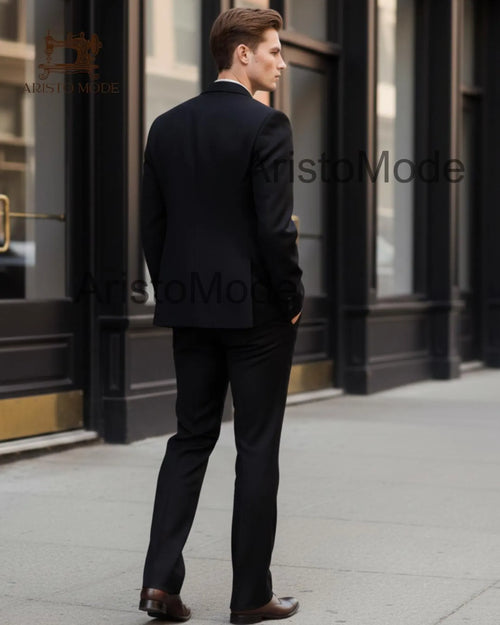 Black Tailored Men's Suit | Bespoke Luxury Tailoring for the Modern Gentleman