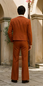 Burnt Orange 70s Men's Suit