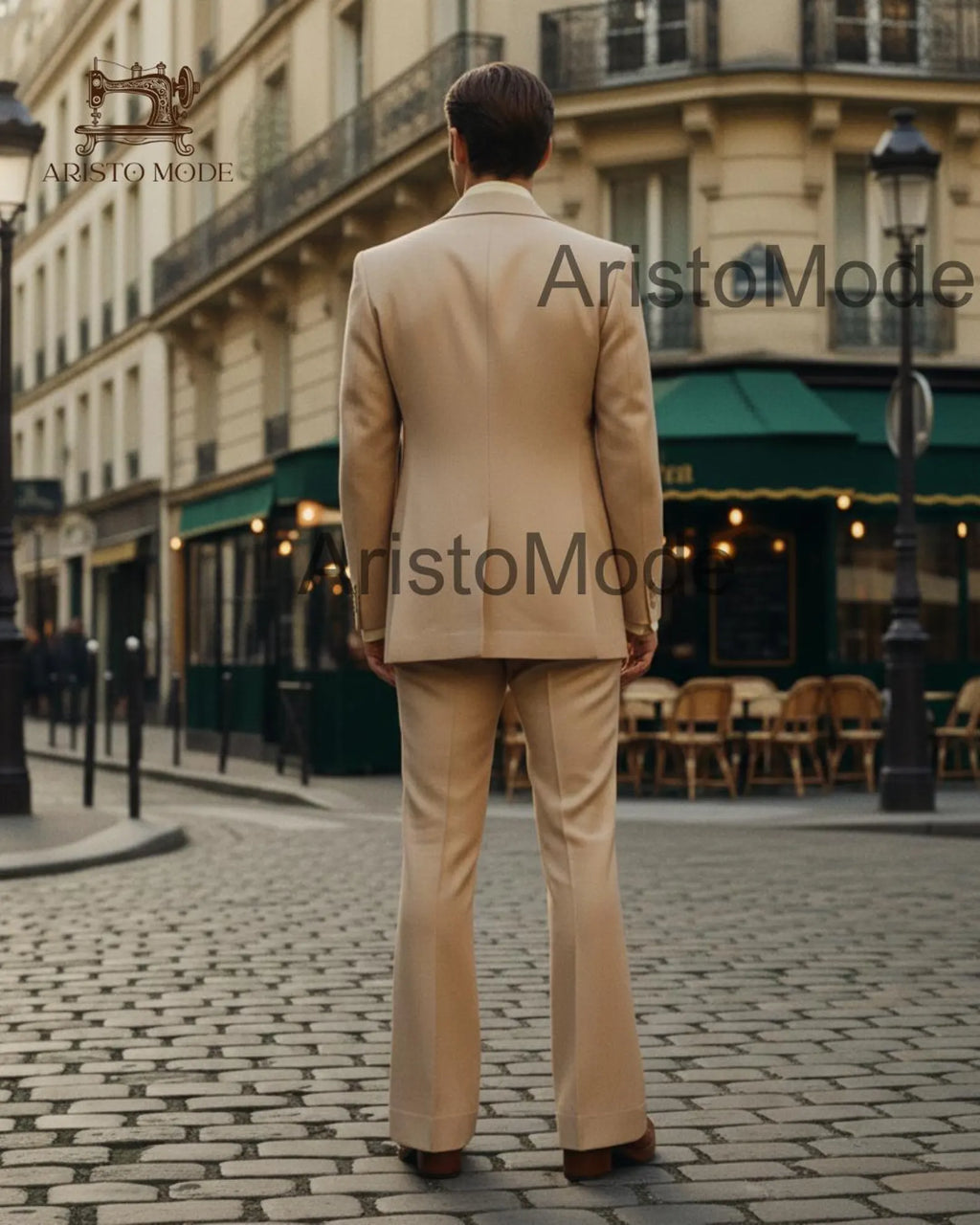Beige 70s Men’s 3 Piece Suit