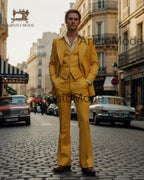 Yellow 70s Men’s 3 Piece Suit