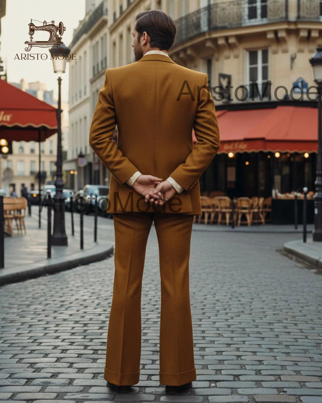 Burnt Mustard Men’s 3 Piece Suit