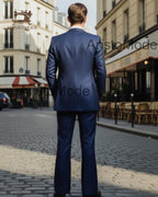 Navy Blue 70s Men’s 3 Piece Suit