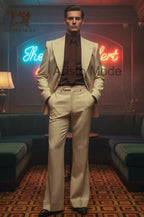 Men’s Cream Vintage Suit