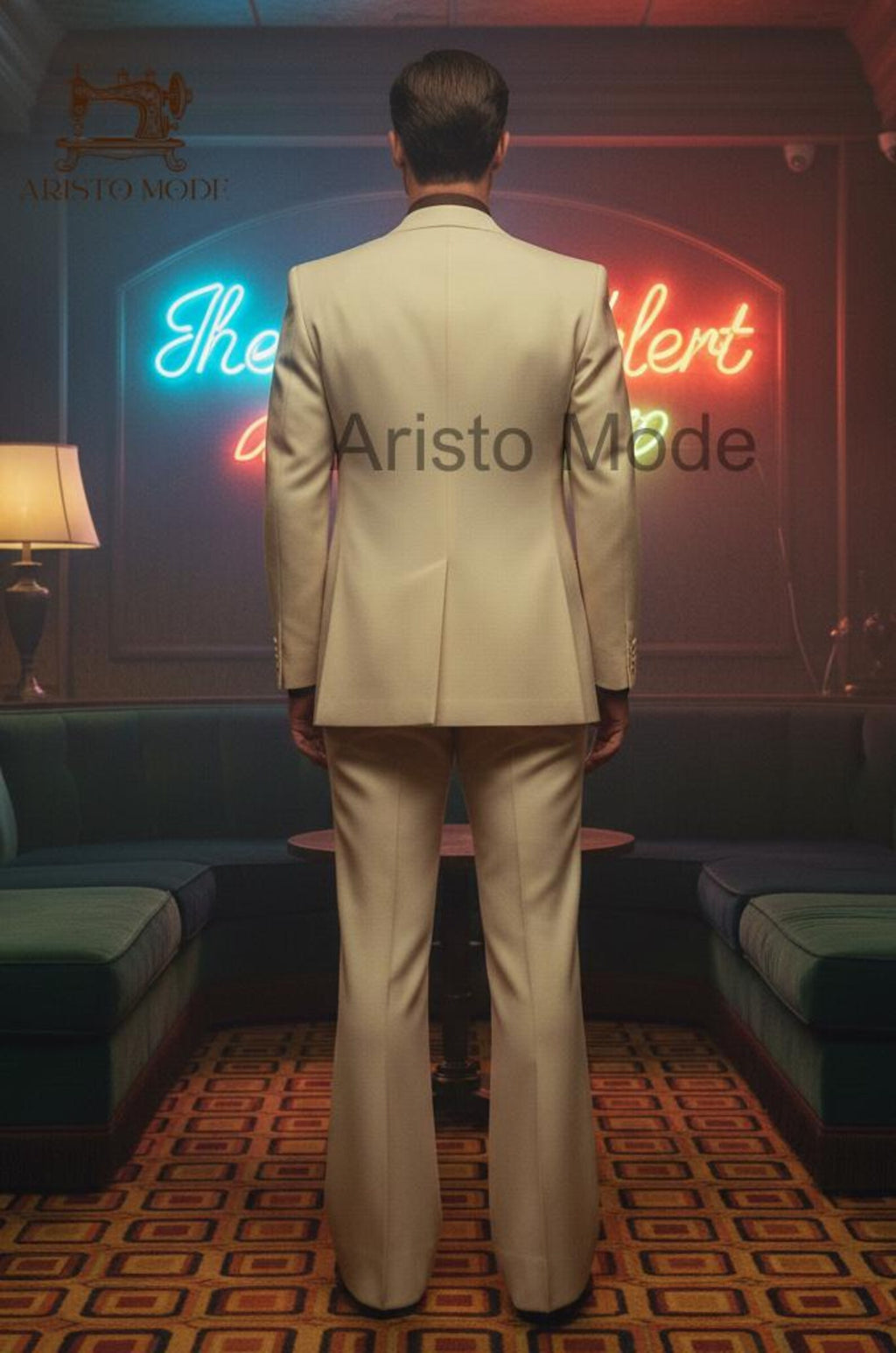 Men’s Cream Vintage Suit