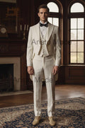 Victorian Off-White Tailcoat for Men